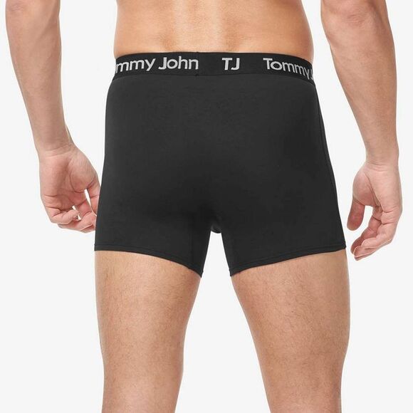 TJ | Tommy John Men's 4" Boxer Briefs 2pk - Mazarine Blue/Black XXL - Picture 3 of 4